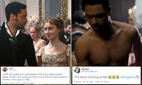 Many a corset was passionately torn in the making of this show. Netflix S Bridgerton Divides Viewers And Sparks Controversy Over Male Rape Scene Daily Mail Online
