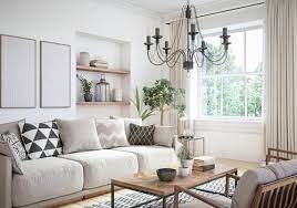 The sofas used are classic scroll arm sofas upholstered in a light cream linen fabric which matches the armchair. Monochromatic Living Rooms That Are Anything But Boring