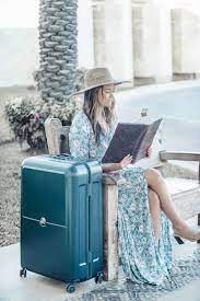 Travel In Style With Delsey Luggage Travel Fashion The Styled Fox Delsey Luggage Fashion Blogger Photography Houston Fashion