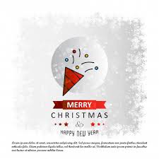 Download Free Vector Merry Christmas Card With Creative Design Vector SVG Cut Files