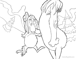 Cindy lou who coloring page. Grinch Lifting A Dog Coloring Page Coloringall