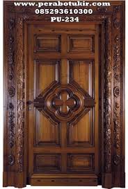 14 contoh model pintu rumah minimalis modern ➤ desain pintu rumah bergaya minimalis namun tetap modern. Pintu Rumah Jati