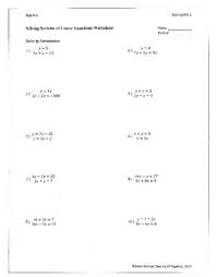 This free worksheet contains 10 assignments each with 24 questions with answers. Elimination Method Worksheet Teachers Pay Teachers