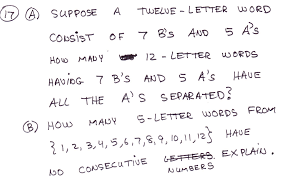 Tips and examples make the process easy and fun. Solved 17 A Suppose A Twelve Letter Word Consist 7 B S Chegg Com