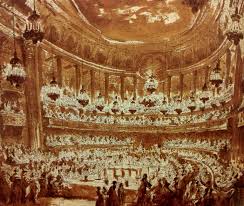 Banquete De Bodas De El Delfin Luis Y Maria Antonieta Ofrecido Por El Rey Luis Xv En La Opera De Versalles Marie Antoinette French History French Revolution