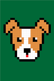 Easy Pixel Art Dogs Jack Russell Terrier Pixel Art Facile Chiens Easy Pixel Art Pixel Art Jack Russell Terrier
