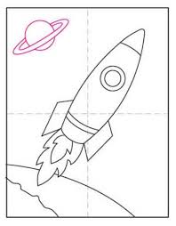 This is a list of the supplies we used, but feel free to use whatever you have in your home or classroom. How To Draw A Rocket Art Projects For Kids