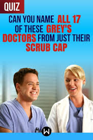 Create a post and earn points! Quiz Can You Name All 17 Of These Grey S Doctors From Just Their Scrub Cap Greys Anatomy Facts Grey S Anatomy Quiz Greys Anatomy Characters