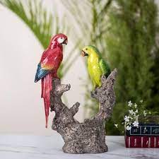 Looking for a good deal on wildlife figurines? Tropical Birds Tabletop Accent Bird Statues Geometric Dog Animals