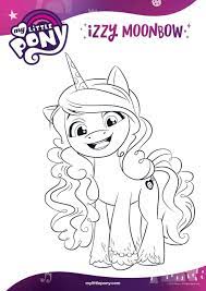 Izzy the pirate coloring pages. My Little Pony A New Generation Izzy Moonbow Coloring Pages Cartoon Images