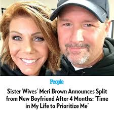 Meri Brown and her new love have gone their separate ways. Just over a  month after the Sister Wives star, 53, went public with her relationship  with Amos, whom she'd been dating