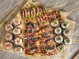 Country living editors select each product featured. This Is A Yakitori And Sushi Platter I Made From Recipes In A Cookbook I Received From A Secret Santa Exchange Foodporn