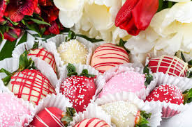 How long do valentine's day chocolate covered strawberries last? Chocolate Dipped Strawberries Dessert Mix Ideal For Valentine S Day Mother S Day Woman S Day Brunch Buffet Birthday Or Name Day Celebration Party Romantic Candy Bar With Spring March Flowers Stock Photo Picture And