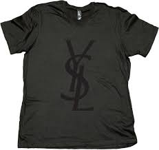 Men Ysl T Shirt Black V Neck With Black Logo Yves Saint Laurent On Etsy 15 99 Louis Vuitton Shirts Louis Vuitton T Shirt Shirts