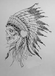 Native American Headdress Skull Indian Skull Tattoos Native American Headdress Headdress Tattoo