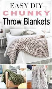 Keep Yourself Warm And Cozy By Making Your Own Chunky Knitted Blankets Blankets Chunky C Decke Stricken Decke Handgestrickte Decke