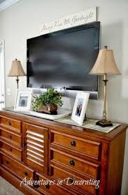 New How To Decorate Around A Tv Master Bedrooms Tvs Ideas Dresser Decor Bedroom Bedroom Tv Wall Mounted Tv Ideas Bedroom