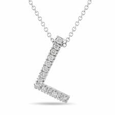 Check spelling or type a new query. Diamond Initial Pendant Necklace Unique Letter Pendant Necklace 14k White Gold Or Yellow Gold Pave 0 25 Carat Handmade