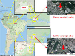 Curitiba map illustrations & vectors. The Influence That Different Urban Development Models Has On Pm 2 5 Elemental And Bioaccessible Profiles Scientific Reports
