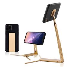 Iphone 4, 4s, 5 and 5s stand with speaker / horn. Shopus Lookstand Detach Mount Gold Adjustable Cell Phone Stand Compatible With Iphone Amp Android Cell Phone Holder For Bed Iphone Holder Iphone Stand For Video Desk Phone Stand For Recording