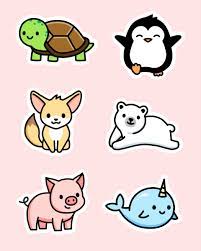 Unique easy anime draw stickers designed and sold by artists. Cute Animal Sticker Pack 1 Sticker By Littlemandyart In 2021 Cute Bear Drawings Cute Cartoon Drawings Cute Easy Drawings