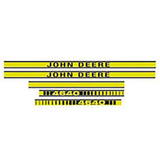 New john deere 4640 universal display. Vjd190 John Deere 4640 Vinyl Hood Decals