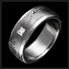 Damascus Steel Men S Wedding Ring Custom Wedding Rings Wedding Rings Engagement Engraved Wedding Rings