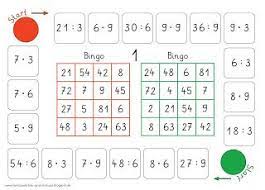 Unfreiwillige kündigung bedeutet, dass ein arbeitnehmer vom arbeitgeber aus dem berechtigten grund gekündigt sieht man. Bingo Multiplizieren Und Dividieren Einmaleins Spiel Zeugnis Grundschule Einmaleins