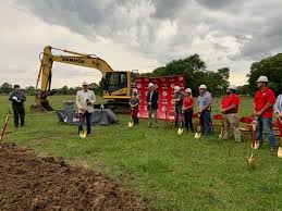 Years in making, flooded Central Private finally breaks ground