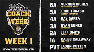 Coach of the Week Award Archive