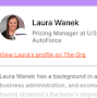 Profile Picture of Laura Wanek - Pricing Manager at U.S. AutoForce | The Orgon Google
