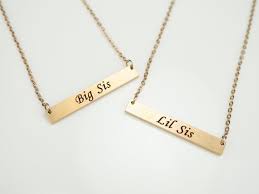 Maybe you would like to learn more about one of these? Sister Necklace For 2 Big Little Sister Necklace Rose Gold Etsy