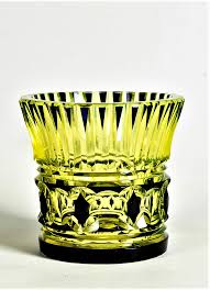 Val St Lambert Jardiniere 5187 17 Cristal Verre Urane Double Noir Souffle Et Taille Taille Registre S 392 Joseph Simon Glass Glass Art Beautiful Vase