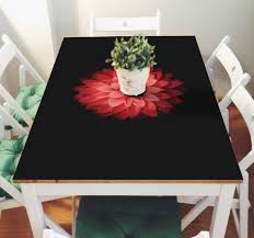 Aufkleber Ikea Tisch Rote Blume Tenstickers