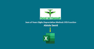 Sum Of Years Digits Depreciation Method Syd Function Data Analytics