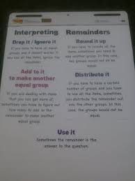 Interpreting Remainders Anchor Chart Interpreting Remainders Anchor Chart Math Anchor Charts Math Intervention