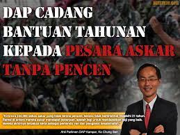 Maklumat yang dipaparkan termasuk tarikh iaitu bulan dan hari. Dap Cadang Bantuan Tahunan Kepada Pesara Askar Tanpa Pencen Roketkini Com
