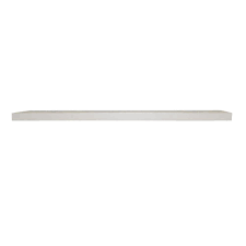 Inplace 60 In W X 7 8 In D X 1 3 In H White Mdf Large Slim Floating Wall Shelf 9084672 The Home Depot Floating Wall Shelves Floating Wall White Floating Shelves