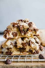 Thick Chocolate Chip Cookies Texas Size Recipe Best Chocolate Chip Cookies Recipe Cookies Recipes Chocolate Chip Best Chocolate Chip Cookie