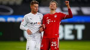 Leroy sané (fc bayern münchen) right footed shot from the centre of the box to the centre of the goal. Borussia Monchengladbach Fc Bayern Munchen Bedenkliches Fehlerfestival Eurosport