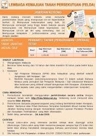 Jawatan kosong lembaga getah malaysia februari 2018. Iklan Jawatan Kosong Felda Lembaga Kemajuan Tanah Persekutuan Kerja Kosong Kerajaan