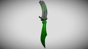 Over 200 angles available for each 3d object, rotate and download. Butterfly Knife Emerald Buy Royalty Free 3d Model By P7po Pipo07 862b985