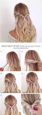 15 Easy Prom Hairstyles For Medium To Long Hair You Can Diy At Home With Step To Step Tutorials Prom Hairstyl Hair Styles Long Hair Styles Medium Hair Styles