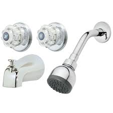 Clawfoot bathtubs recessed bathtubs freestanding bathtubs. Homewerks Worldwide 2 Handle 1 Spray Tub And Shower Faucet In Chrome Valve Included 10 B82wchb The Home Depot