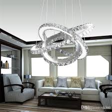 Modern Led Crystal Chandelier Led Ring Diamond K9 Pendant Lamps Lighting For Beach House Bedroom Dining Room Ac110 240v Led Smd Crystal Ce Orb Chandelier Chandelier Lights From Ok360 63 11 Dhgate Com