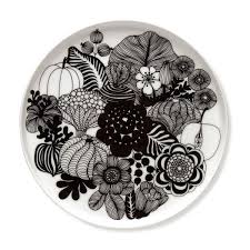 Black And White Floral Dinnerware 