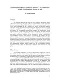 Pollution liability insurance, aka environmental insurance, protects companies from unexpected pollution losses that may not be covered by standard policies. Environmental Pollution Liability And Insurance Law Environmental Pollution Liability And Insurance Pdf4pro