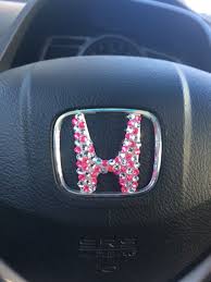 After No More Faded Logo Lol Honda Civic Si Pink Girly Logo Sparkle Girly Car Accessories Honda Accessories Honda