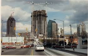 Here's a view of two at the same time.downtown and midtown (from left to right). Flashback Fotos Atlanta S Midtown From 1970 To 1990 Atlanta Travel Atlanta Skyline Atlanta Midtown
