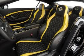 Black And Yellow Car Seats Bentley Continental Gt Speed Yellow And Black Interior Diamond Stitch Bentley Continental Gt Speed Bentley Continental Gt Bentley Continental
